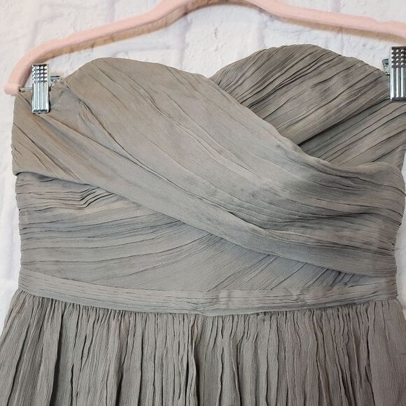 J. CREW Silk Gauze Strapless Mini Dress Semi-formal Cocktail - Picture 4 of 10
